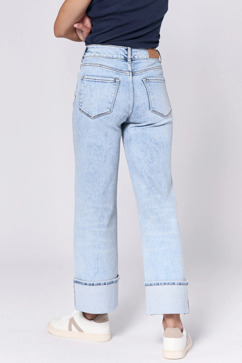 Dear John- Holly High Rise Cuffed Hem Jeans- Lake Shore