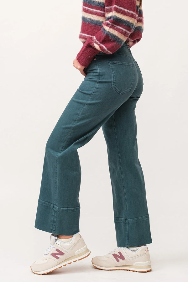 Dear John- Holly High Rise Straight Deep Teal Jeans