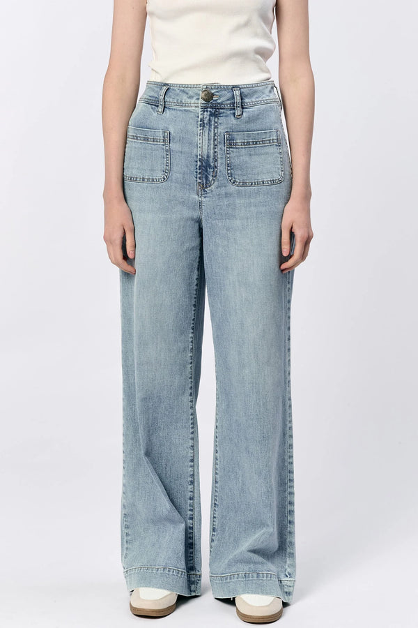 Dear John-Audrey Wide Leg Jeans- Zurie