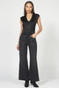 Dear John Fiona Wide Leg High Rise Black Sparkle Jeans
