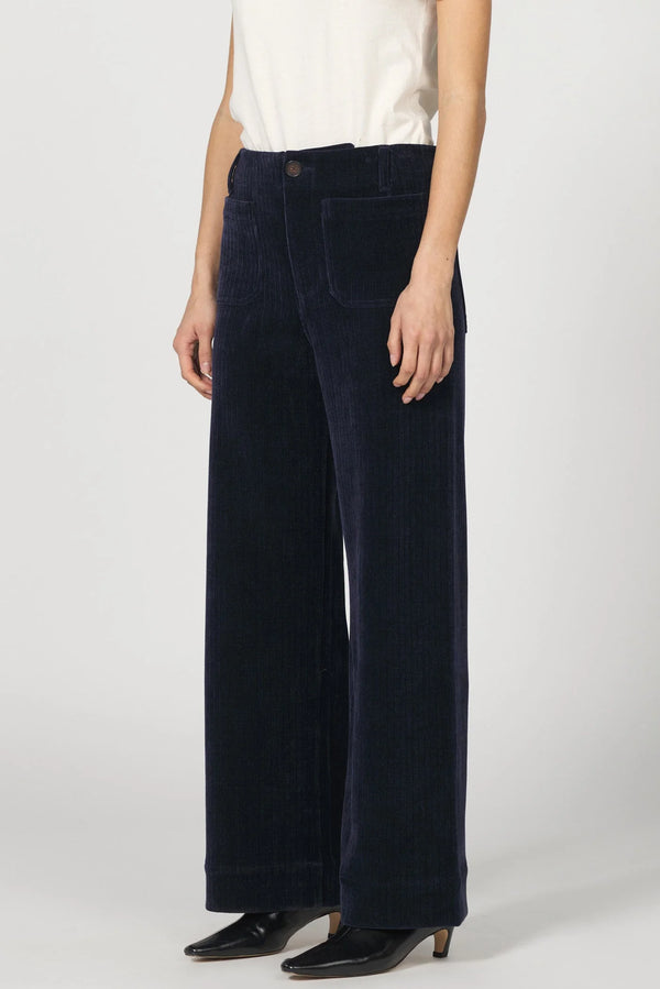 Dear John- Audrey Corduroy Black Iris Pants