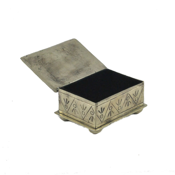 J. Alexander- Small Stamped Box w/Turquoise