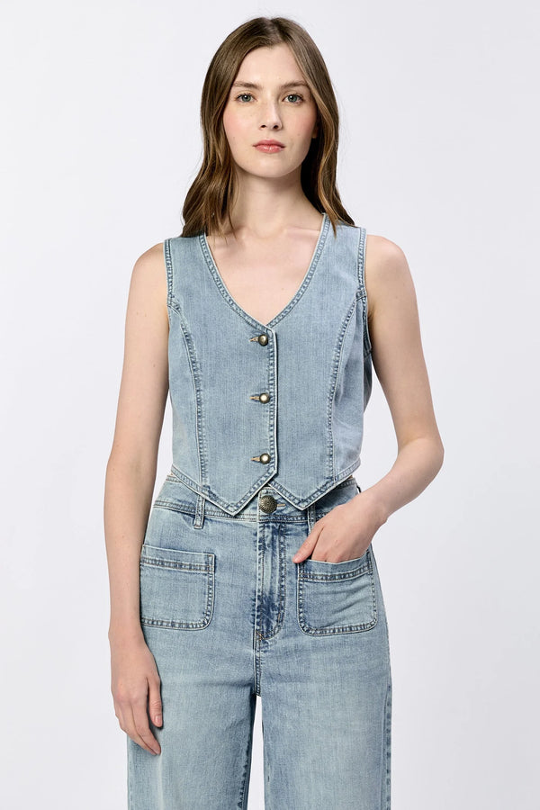 Dear John- Norris Denim Vest Zurie