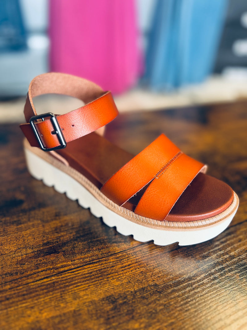 MIA- Jovie Cognac Sandals