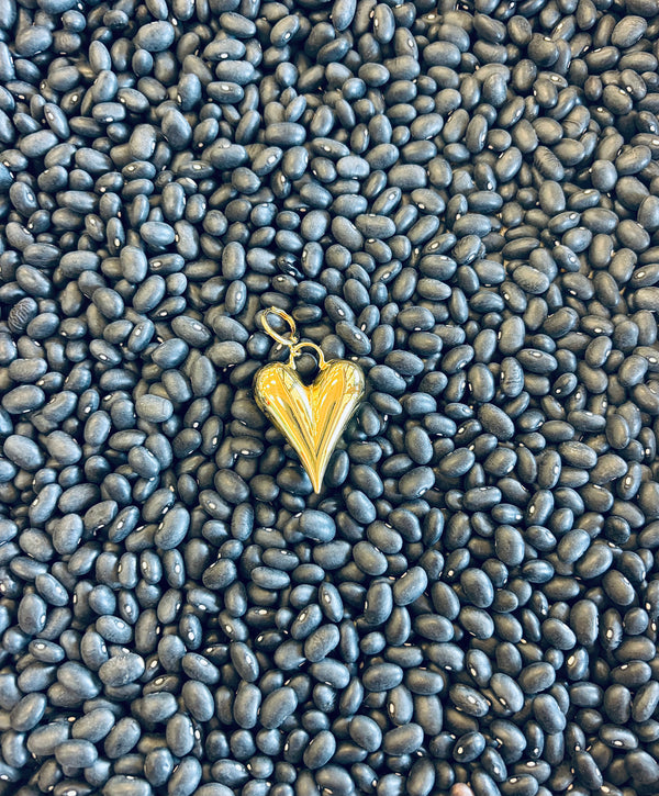 Happy Heart Huggie Charm