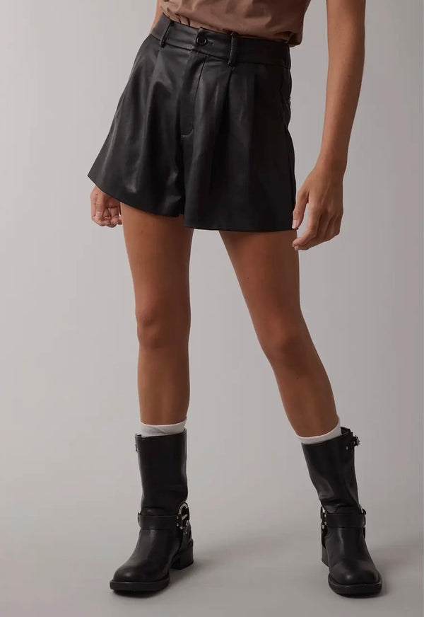 Sarah Leather Shorts