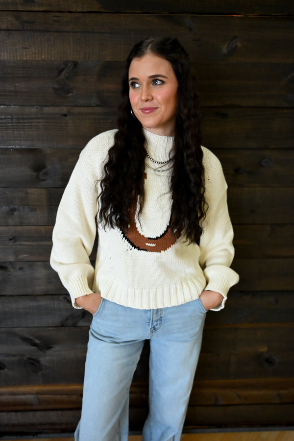 Farrah Horseshoe Knit Sweater