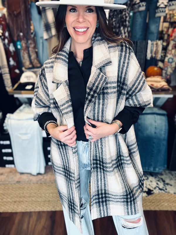 Pretty In Plaid Coat