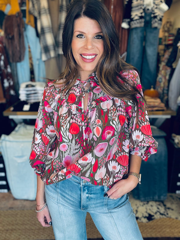 Ruby Floral Blouse