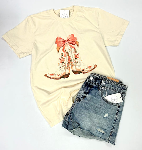 Boots with the Bows Tee