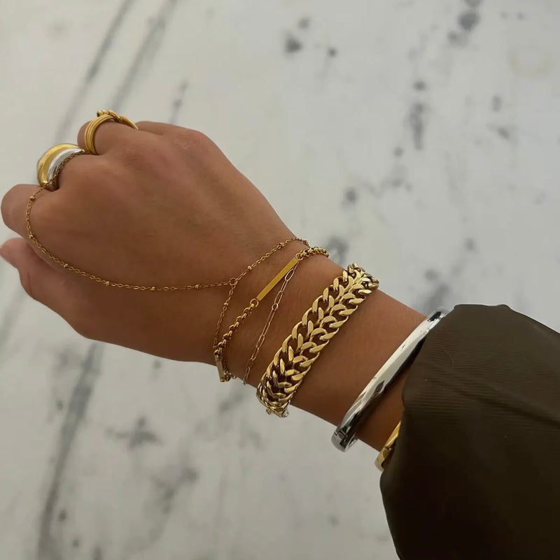 CSP- Maya Gold Chain Bracelet