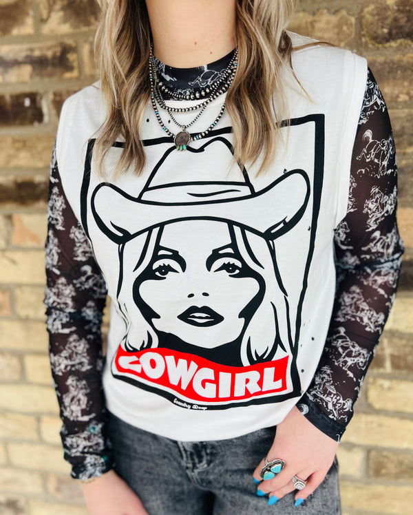 Cowgirl Obey Muscle Tank
