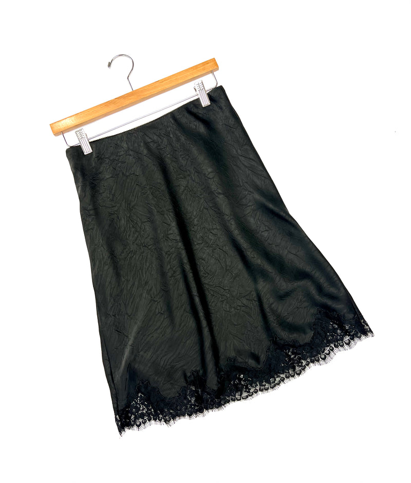 Madonna Black Lace Slip Skirt