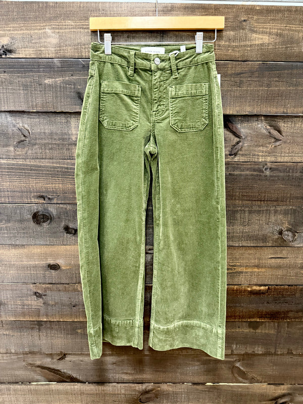 Risen- Bandera Moss Corduroy Crop Pants