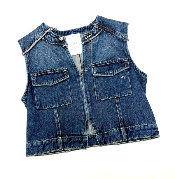 Hidden- Boxy Crop Vest