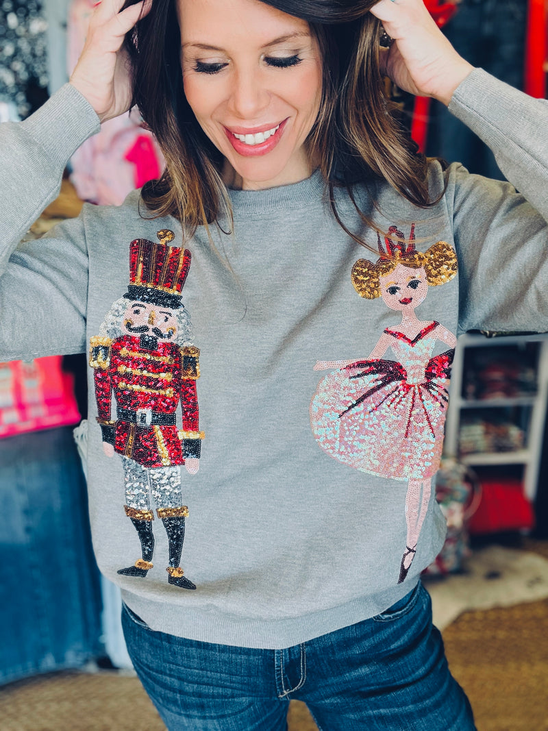 Nutcracker Ballet Sequins Sweater