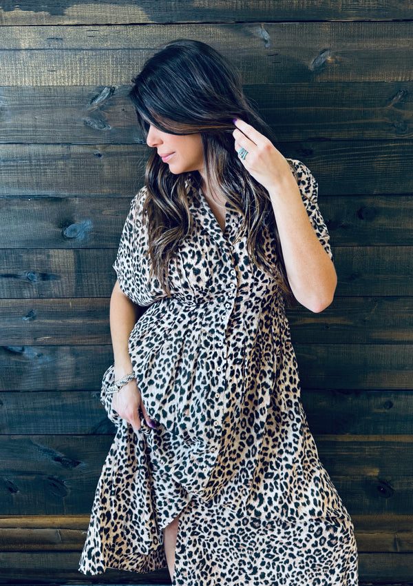 Tolani- Gretl Animal Print Maxi