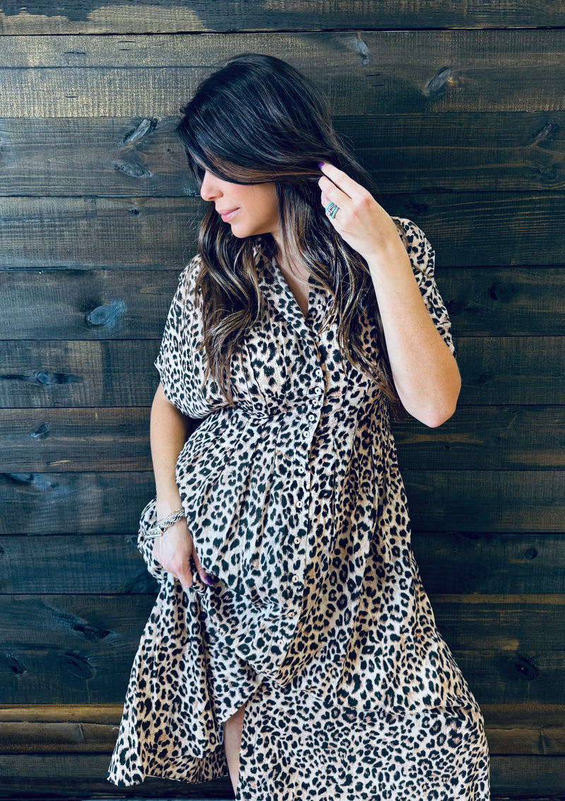 Tolani- Gretl Animal Print Maxi