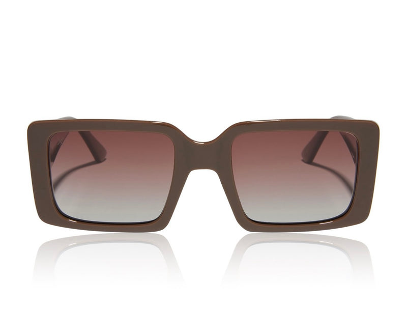 Dime- Sunset Brown + Brown Gradient Polarized Lens