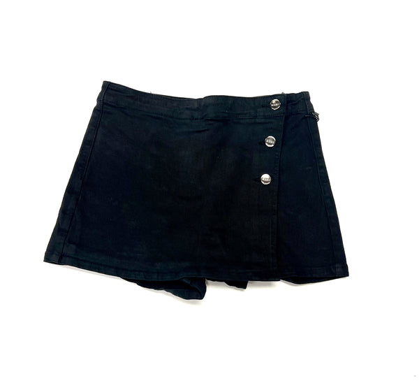 Risen- Black Button Front Skort