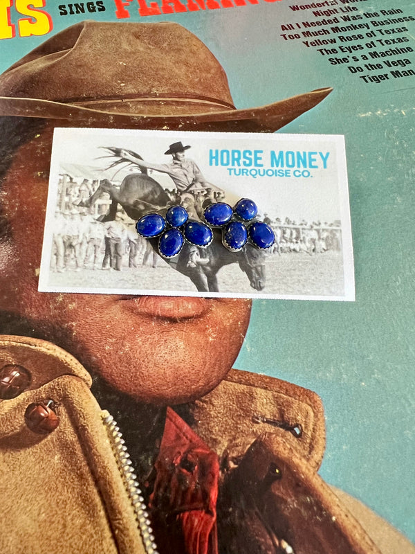 Horse Money- Roxie Lapis Cluster Earrings