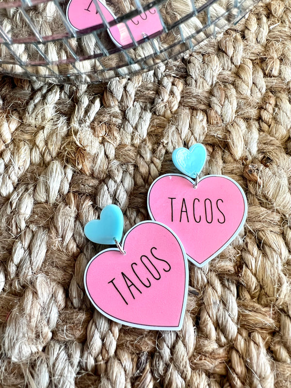 I Heart Tacos Earrings