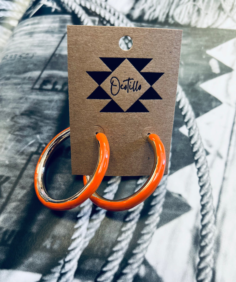 Orange/Gold Hoops