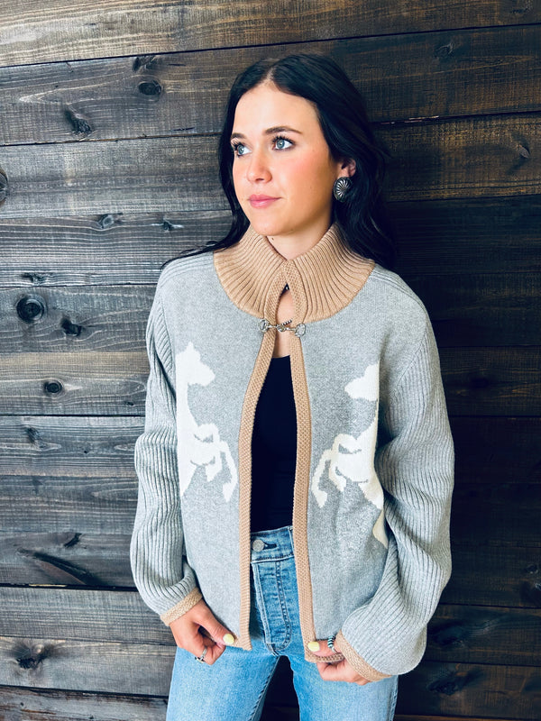 Las Cruces Horse Knit Cardigan