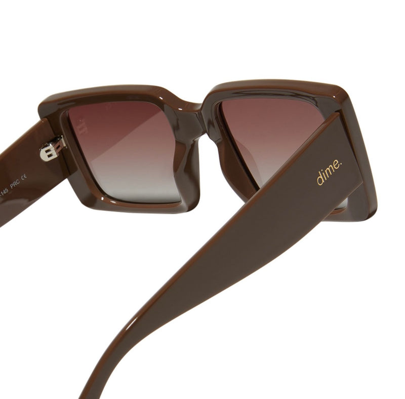 Dime- Sunset Brown + Brown Gradient Polarized Lens