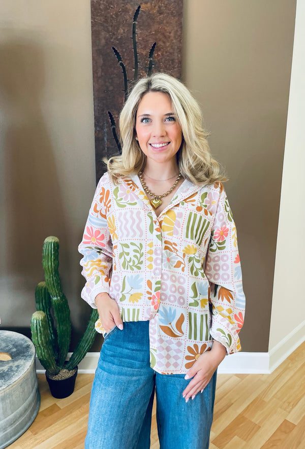 Allie Button Up Top