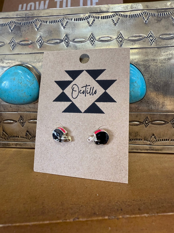Mini Red/Blk Helmet Studs