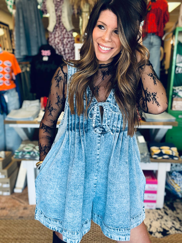 Denim Dolly Romper