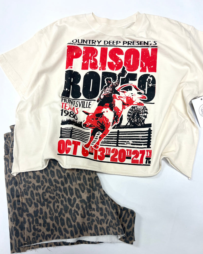 Prision Rodeo Cropped Tee