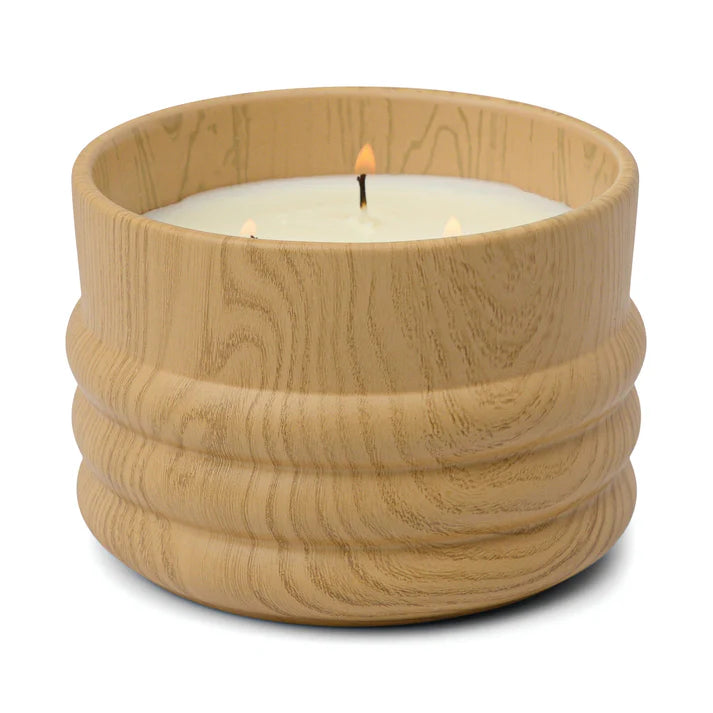 Paddywax- Grain Wood Ceramic Candle- Cedar & Wild Fig