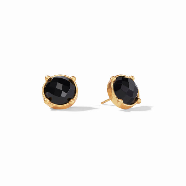Julie Vos- Honey Stud Earrings- Obsidian Black