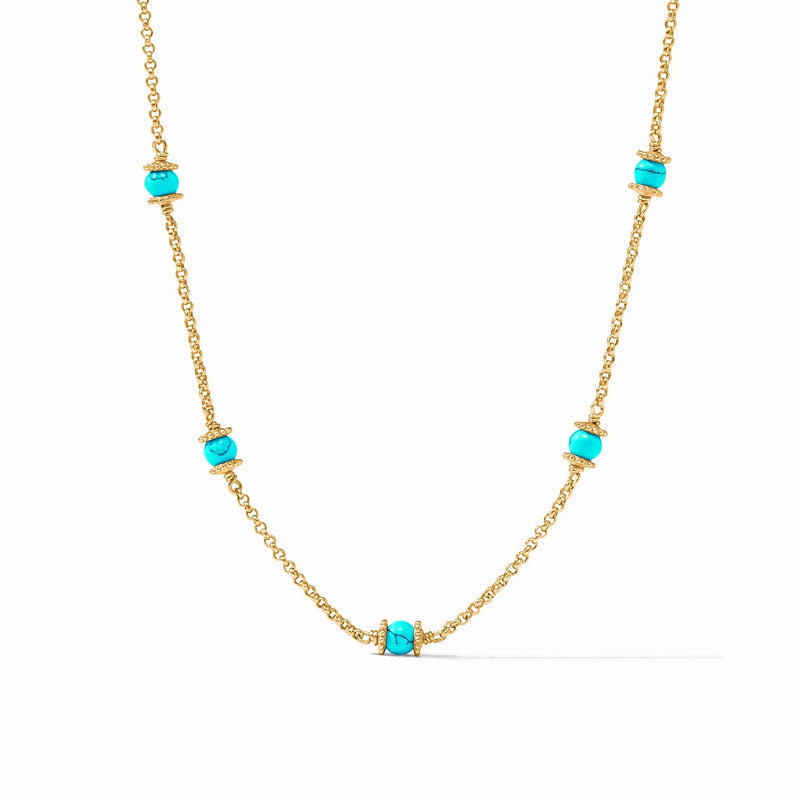 Julie Vos- Hydra Delicate Station Necklace- Turquoise