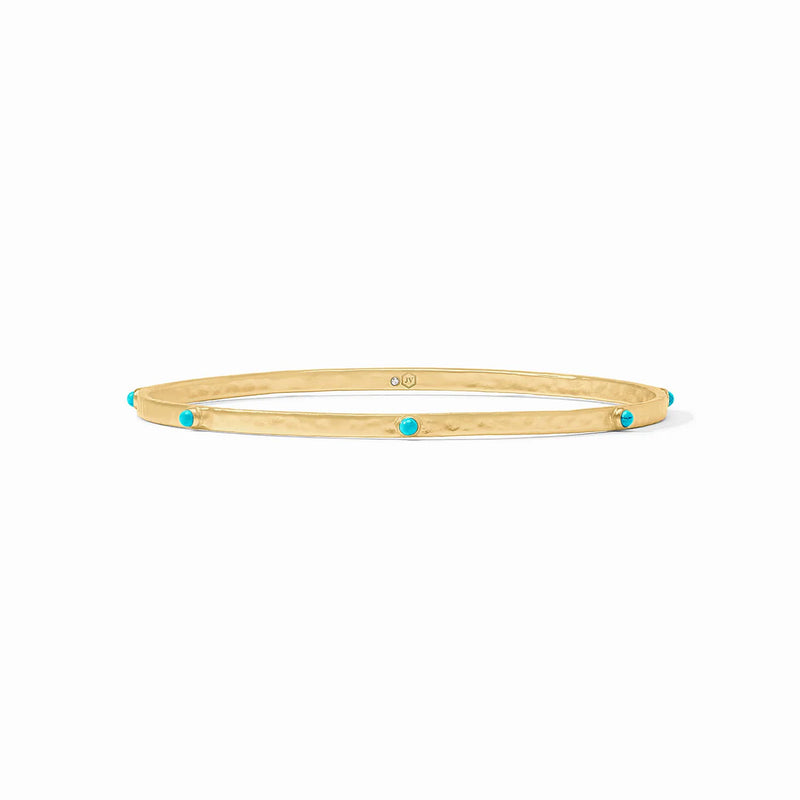 Julie Vos- Crescent Stone Bangle- Turquoise-M