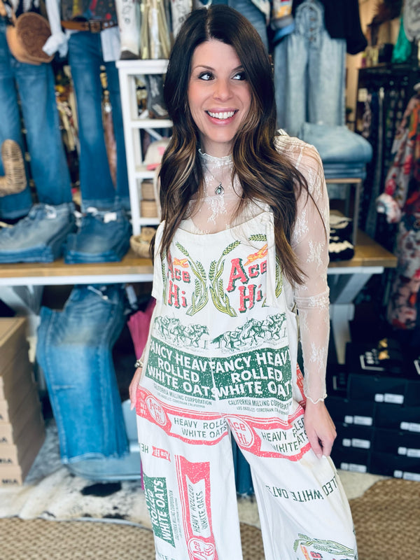 Jaded Gypsy- Ace Hi Market Fresh Overalls