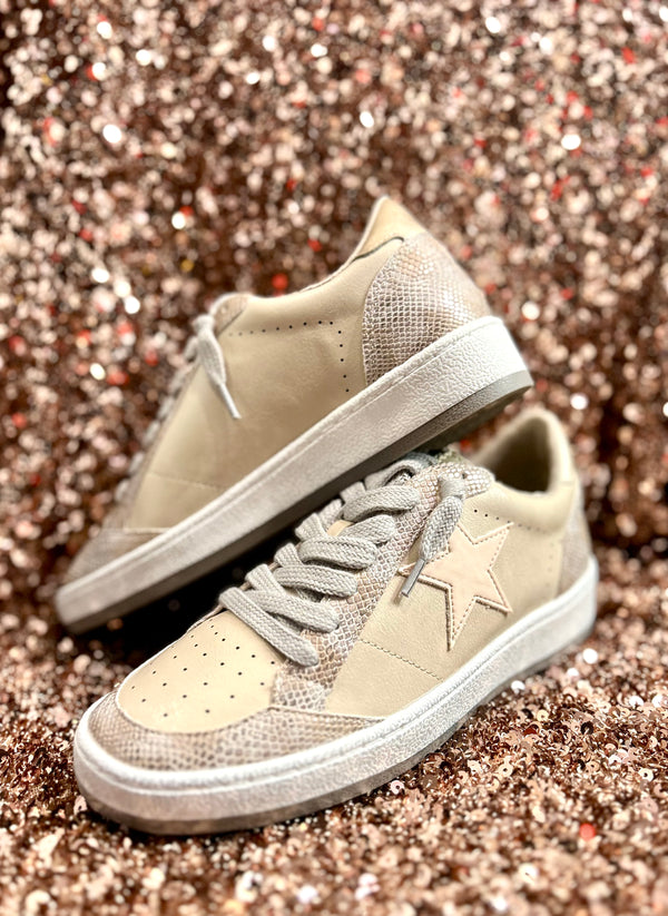 Paz Gold Snake Sneakers