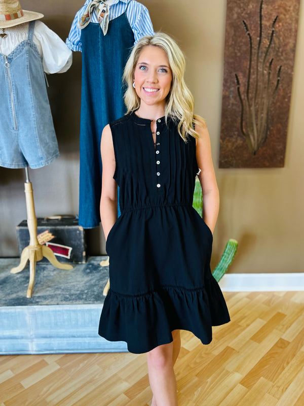 Another Love- Prisha Black Dress