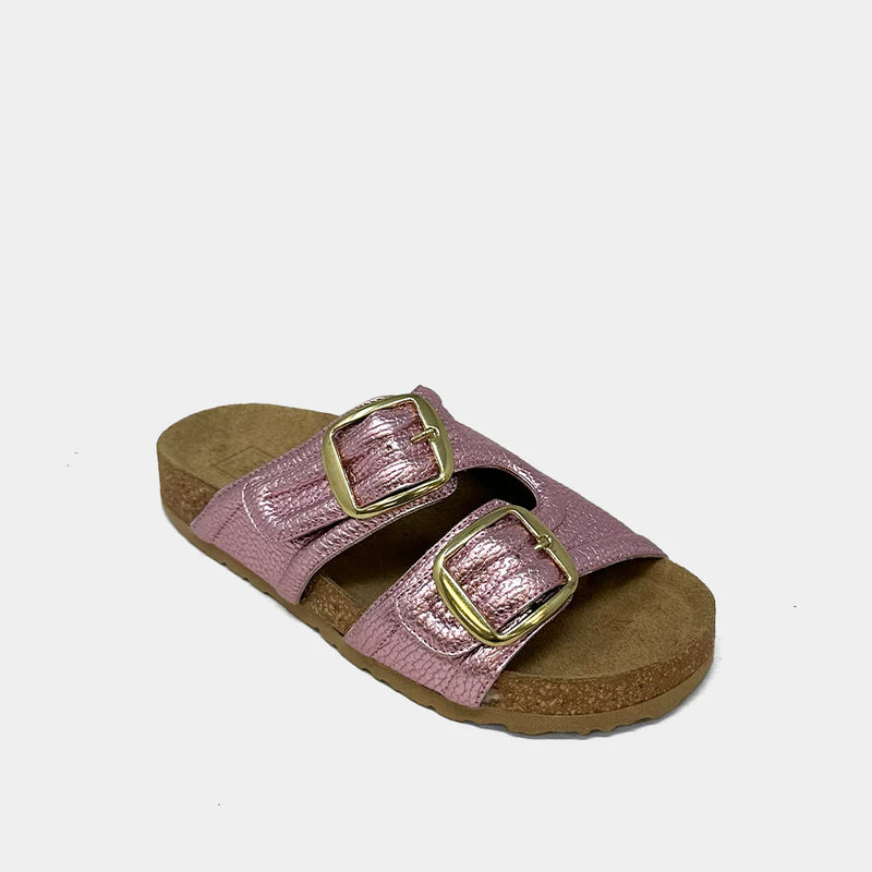 Shu Shop- Barbara Metallic Pink Sandals