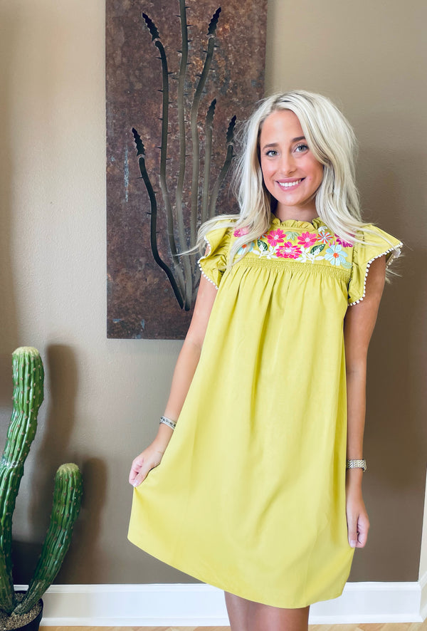 Olivia Embroidered Dress