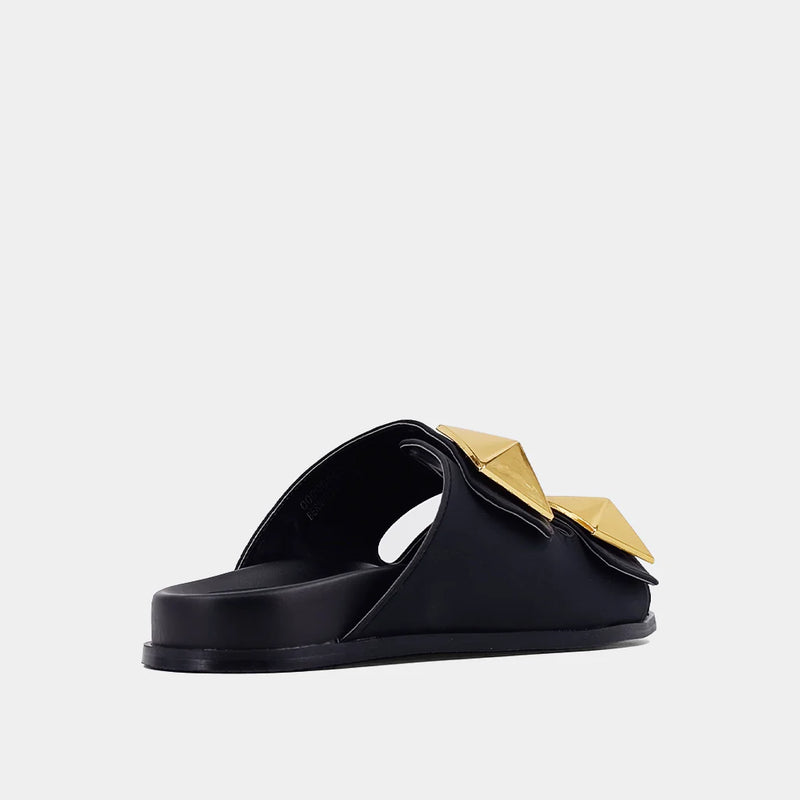 Shu Shop Bernarda Black Matte Sandals