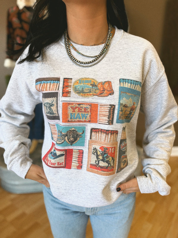 Matchbox Collage Sweatshirt