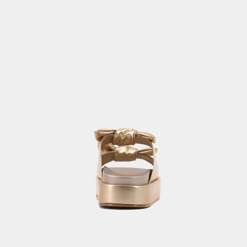 Shu Shop KiKi Gold Metallic Platform Sandals