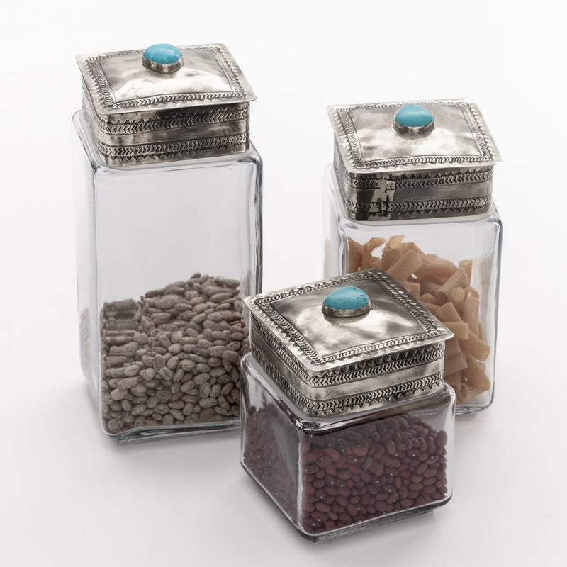 J. Alexander- Small Glass Bottom Canister