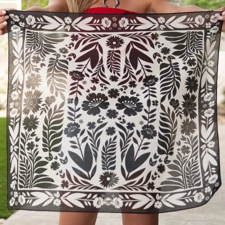 Fringe Scarves- Senorita Bandana Black