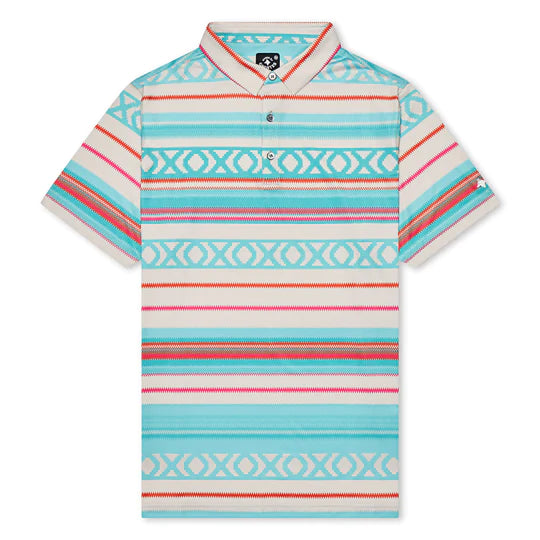 Serape Print Polo