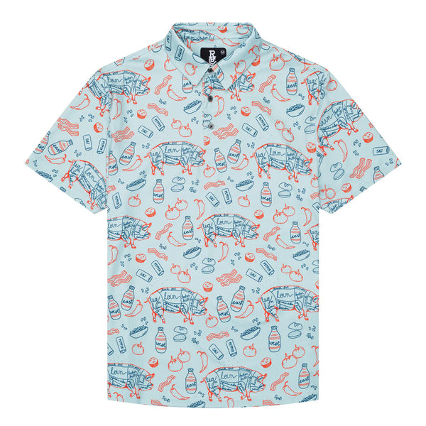 Raised by Coyotes- Southern BBQ Polo