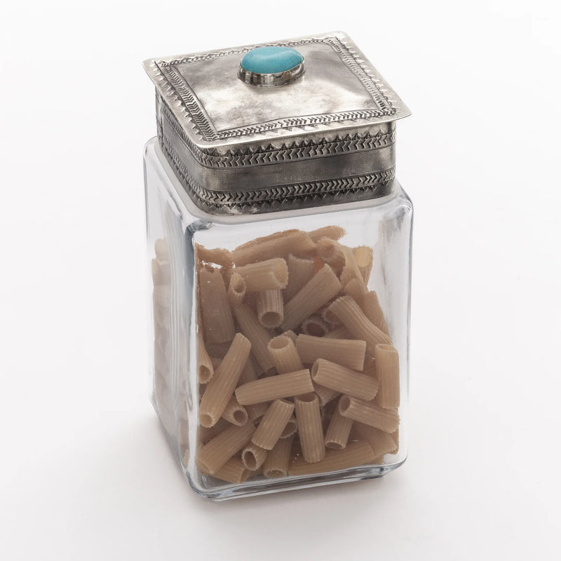 J. Alexander- Medium Glass Bottom Canister